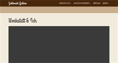 Desktop Screenshot of jablonski-guitars.com